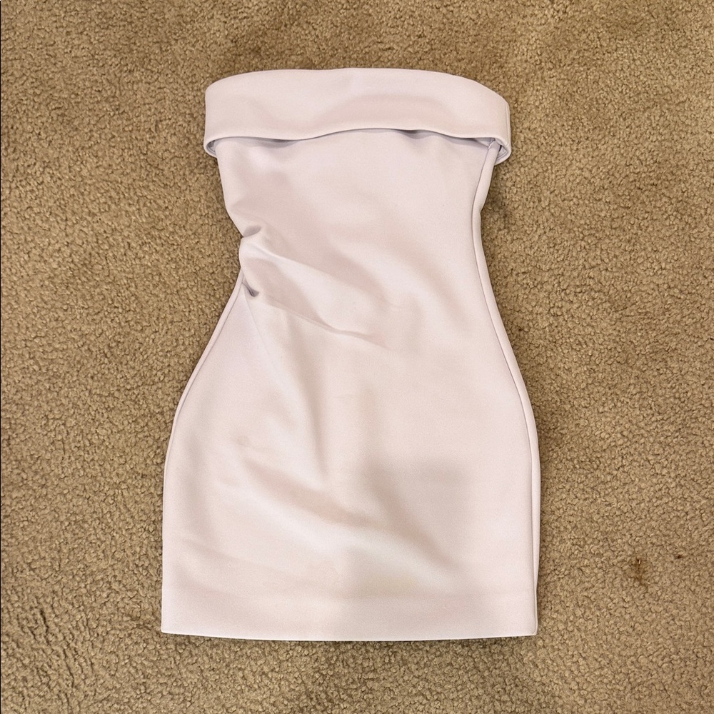 Aritzia Strapless Cream Dress